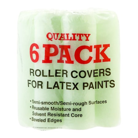 Linzer Linzer Synthetic Blend 9 in. W X 3/8 in. Regular Paint Roller Cover 6 pk RC139-9